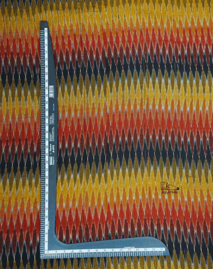 Rust Yellow Black Zigzag