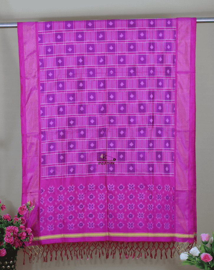 Pink Silk Dupatta
