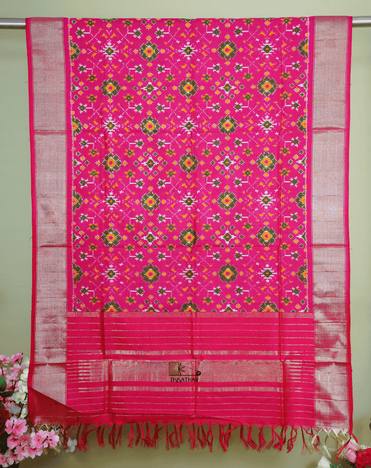 Pink Silk Dupatta