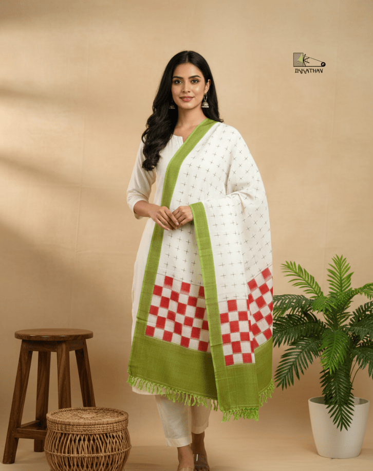 Ikkat Cotton Dupattas