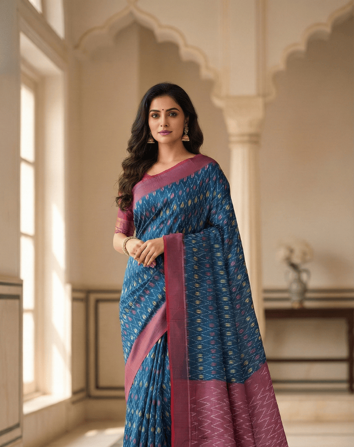 Warp Ikkat sarees