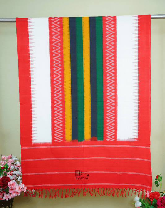 Red Stripe Dupatta