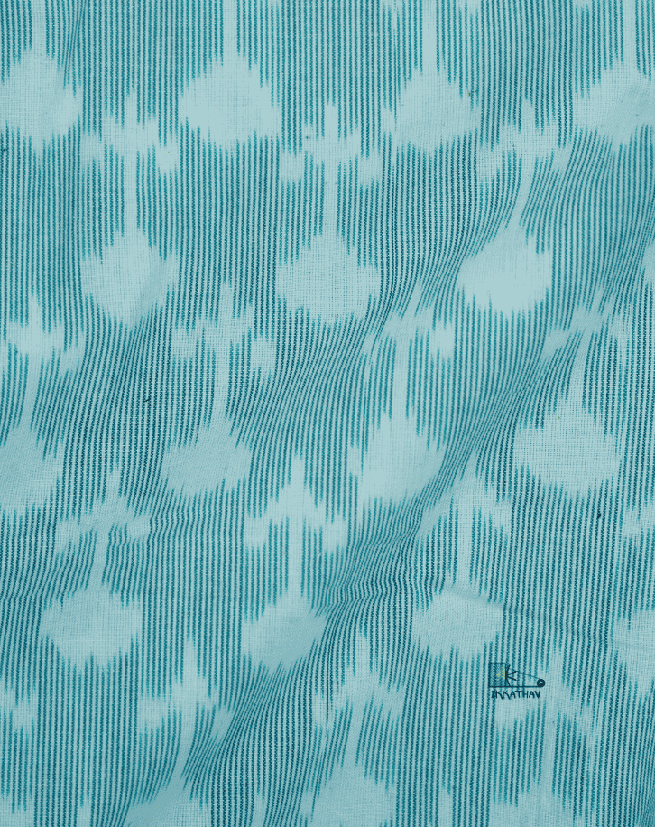 Sky Blue Ikkat Print