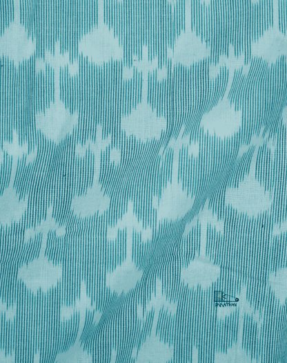 Sky Blue Ikkat Print