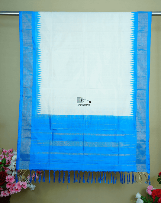 Light Blue Silk Dupatta