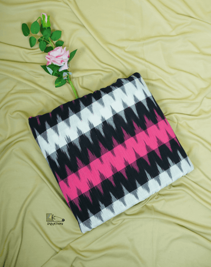 Pink Black White Zigzag