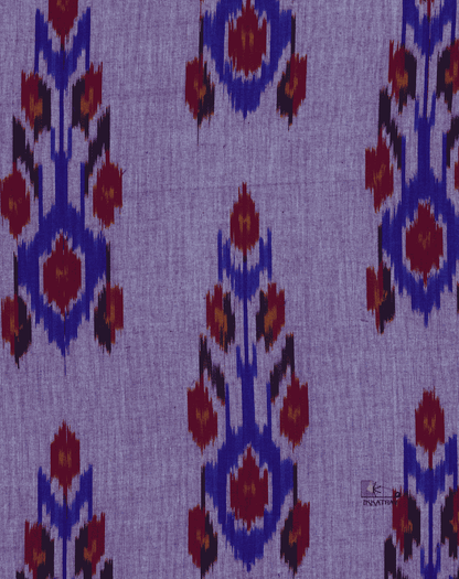 Lavender Floral Ikkat