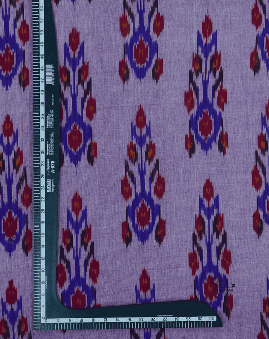 Lavender Floral Ikkat