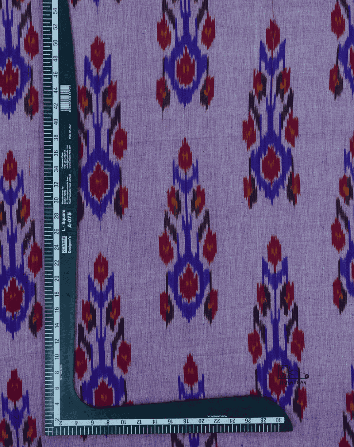 Lavender Floral Ikkat