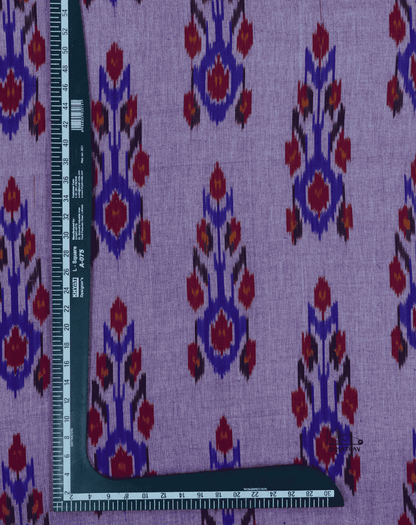 Lavender Floral Ikkat