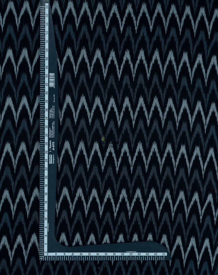 Steel Grey Zig-Zag Weave