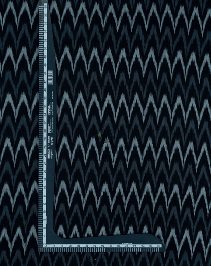 Steel Grey Zig-Zag Weave