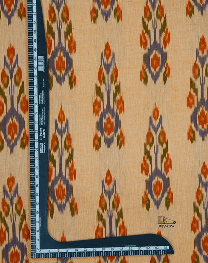 Mustard Floral Ikkat