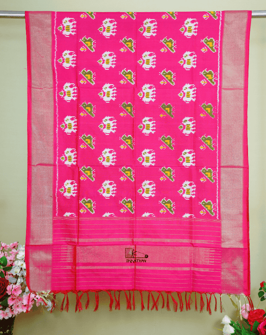 Pink Silk Dupatta
