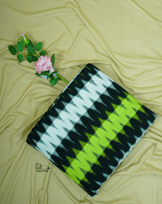 Green Black White Zigzag