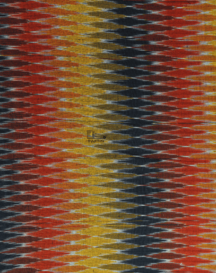 Rust Yellow Black Zigzag