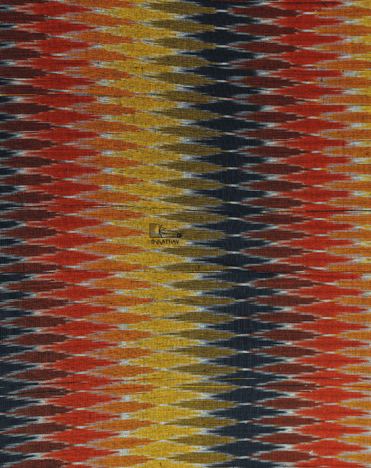 Rust Yellow Black Zigzag