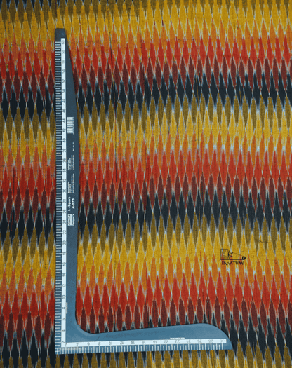 Rust Yellow Black Zigzag