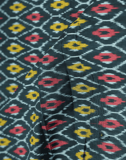 Black Red-Mustard Diamond