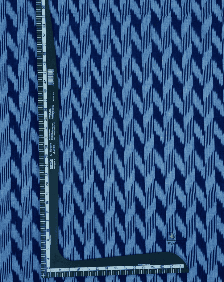 Blue & White Diagonal Stripe