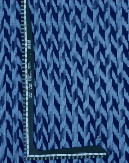 Blue & White Diagonal Stripe