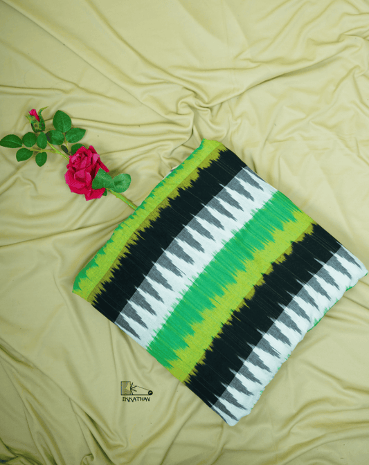 Green Black White Zigzag