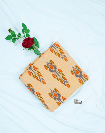 Mustard Floral Ikkat