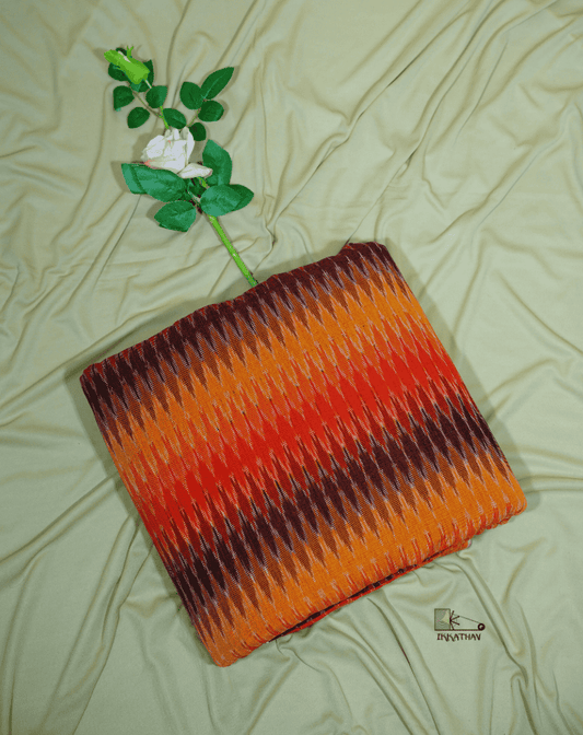 Orange Brown Zigzag
