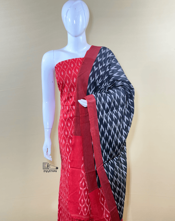Red Black 3-Piece Suit Set