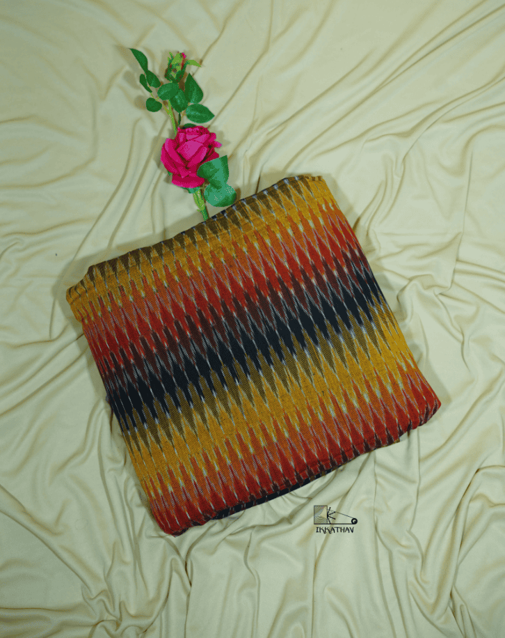 Rust Yellow Black Zigzag