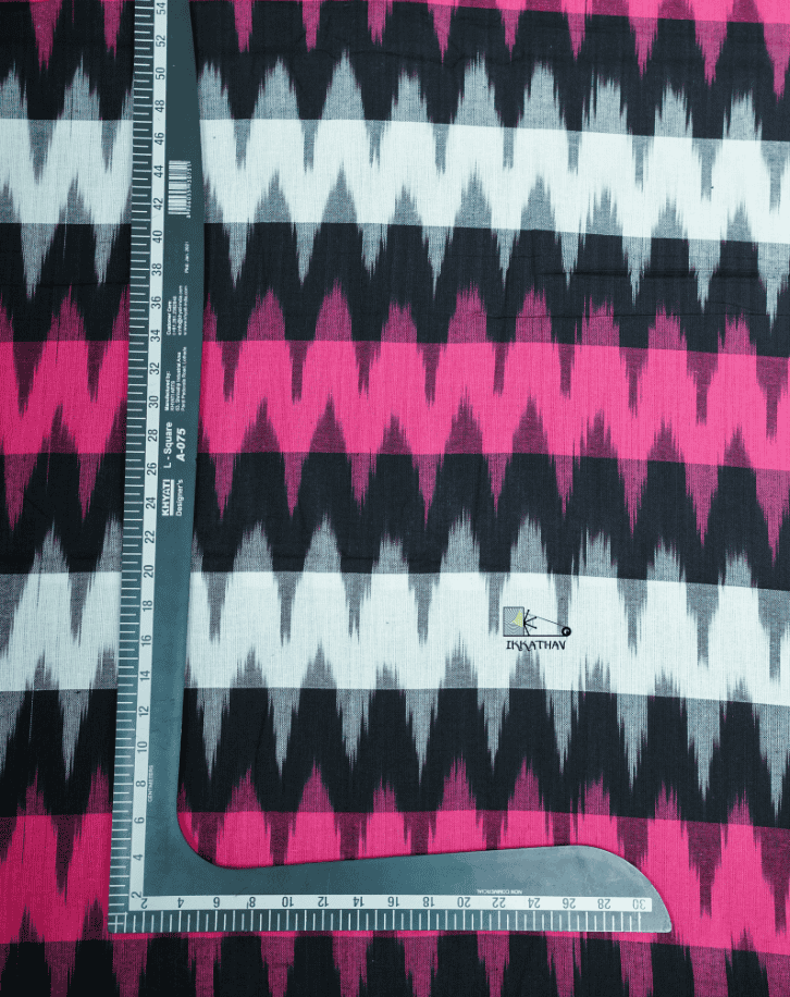 Pink Black White Zigzag