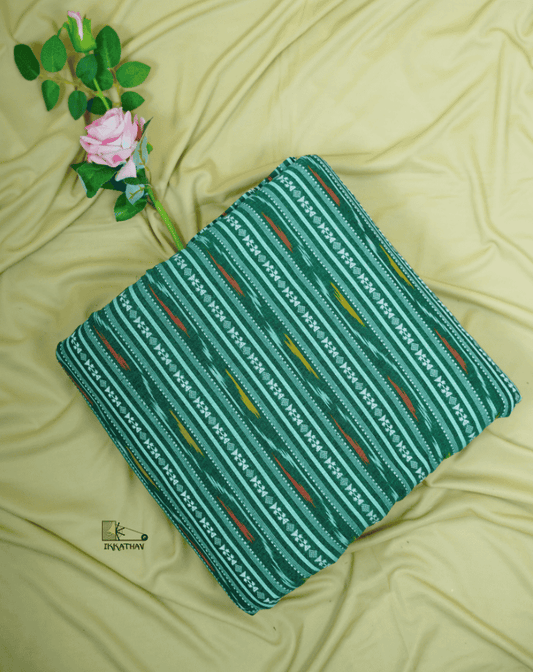 Teal Green Ikkat Stripe