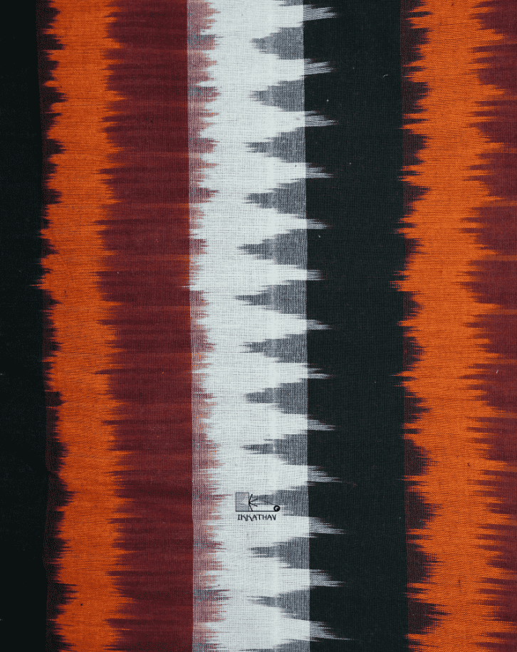 Maroon Black White Zigzag