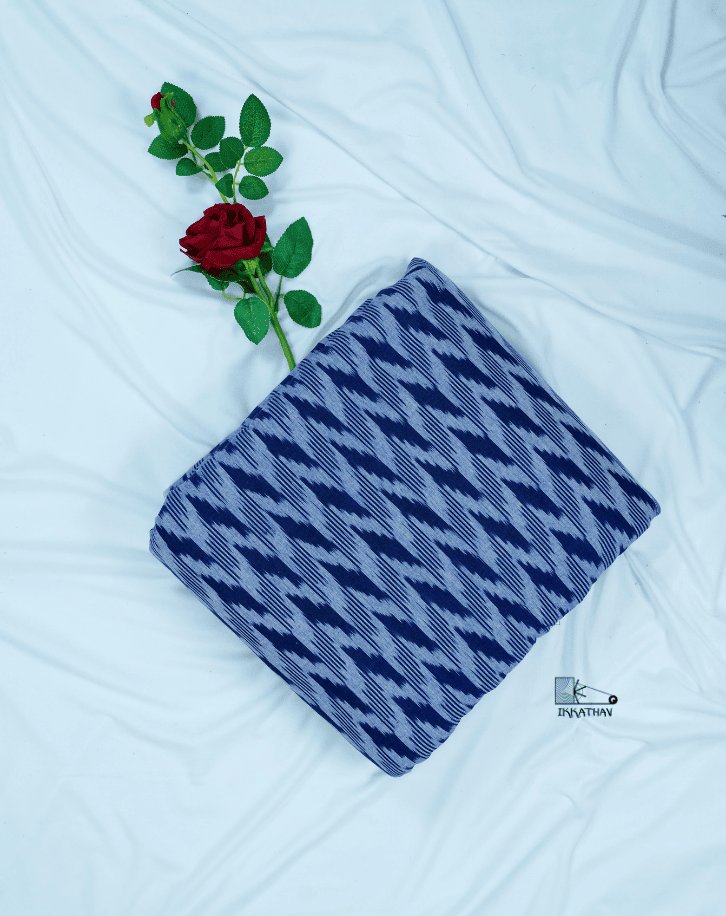 Blue & White Diagonal Stripe