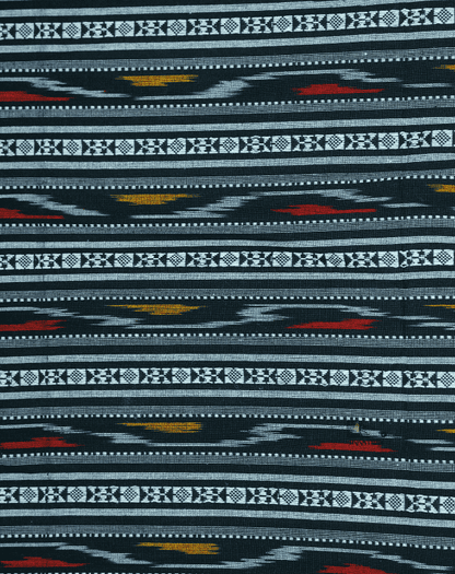 Charcoal Multi Ikkat Stripe