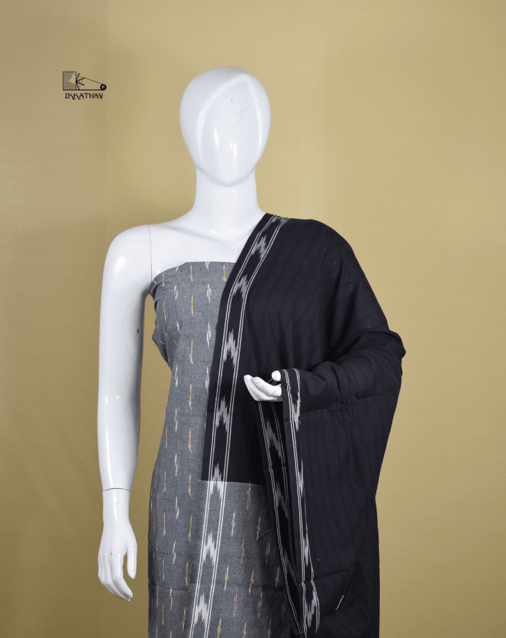 Grey & Black 3-Piece Suit Set