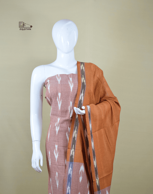 Peach Brown 3-Piece Suit Set