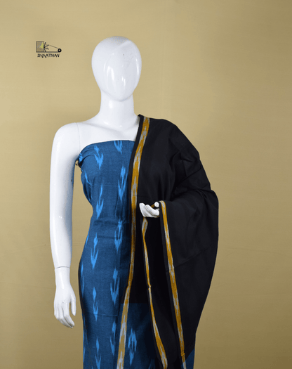 Blue Black 3-Piece Suit Set