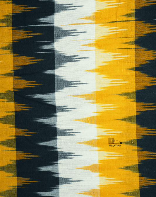 Yellow Black White Zigzag