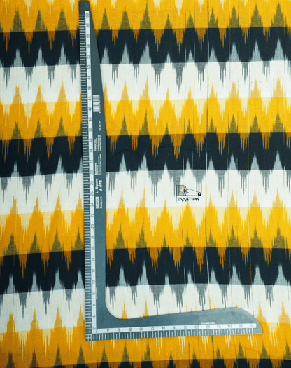 Yellow Black White Zigzag
