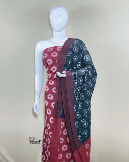 Maroon Black 3-Piece Suit Set