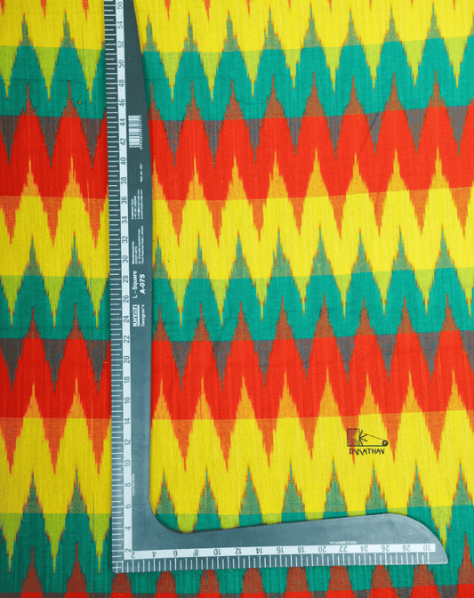 Yellow Red Green Zigzag