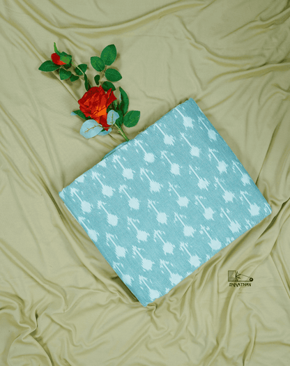 Sky Blue Ikkat Print