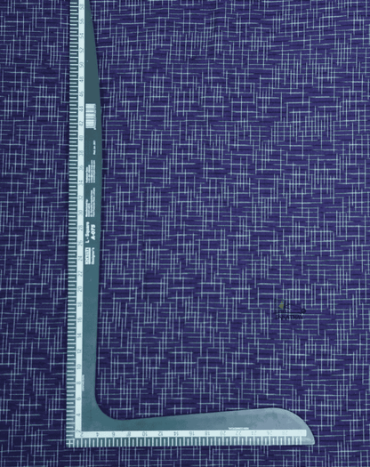 Navy Blue Crosshatch