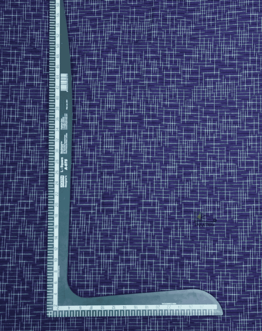 Navy Blue Crosshatch