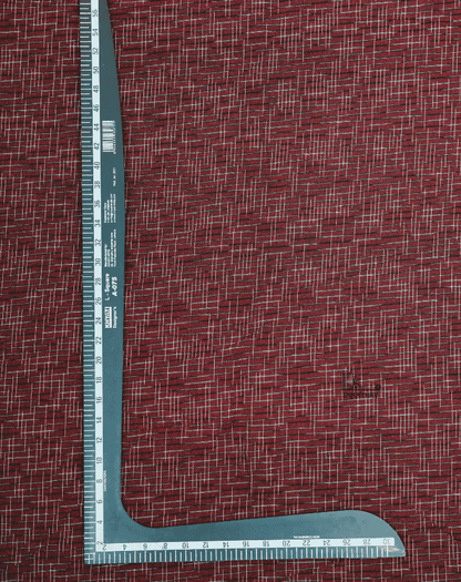 Maroon Crosshatch