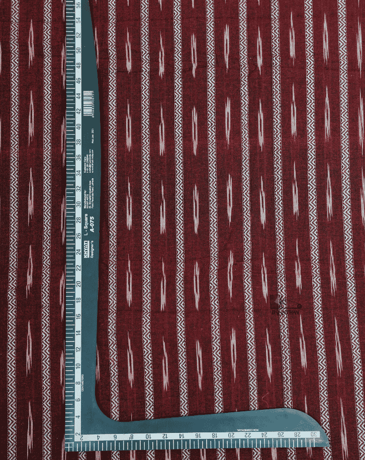 Maroon Ikkat Stripe