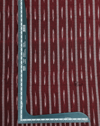 Maroon Ikkat Stripe