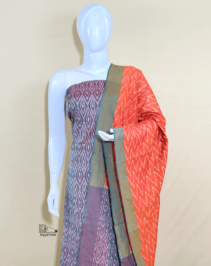 Green Shade Orange 3-Piece Suit Set
