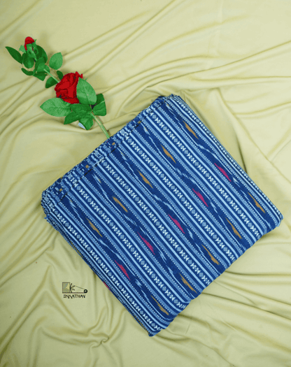 Indigo Blue Ikkat Stripe